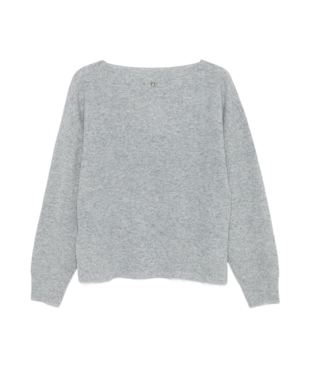 LIU JO Серый шерстяной джемпер / свитер, фото 2