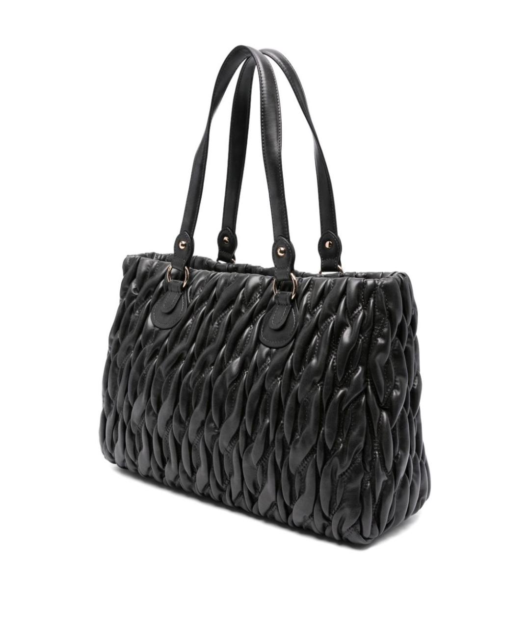 LIU JO Черная сумка тоут из искусственной кожи, фото 4