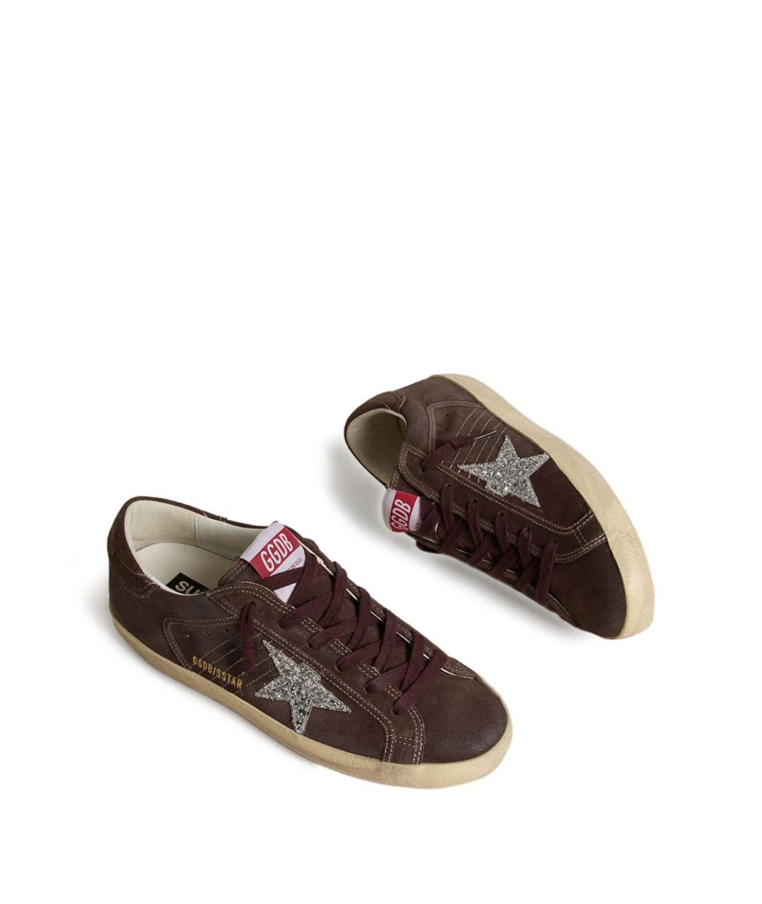 GOLDEN GOOSE DELUXE BRAND Коричневые замшевые кроссовки, фото 2