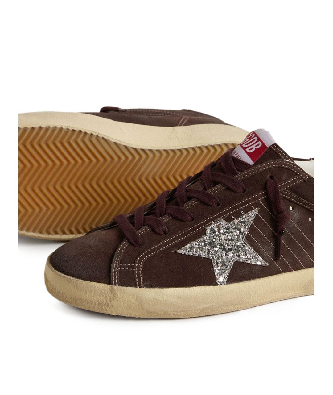 GOLDEN GOOSE DELUXE BRAND Коричневые замшевые кроссовки, фото 3