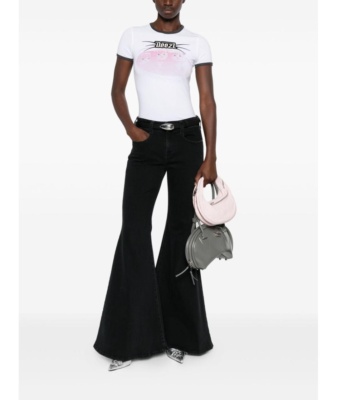 DIESEL Белая хлопковая футболка, фото 3