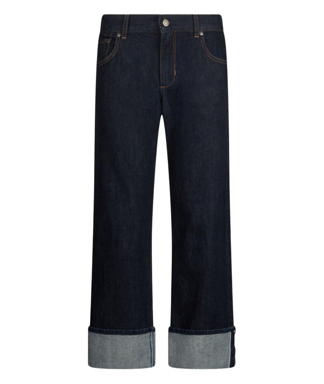 LIU JO Синие хлопковые прямые джинсы, фото 1