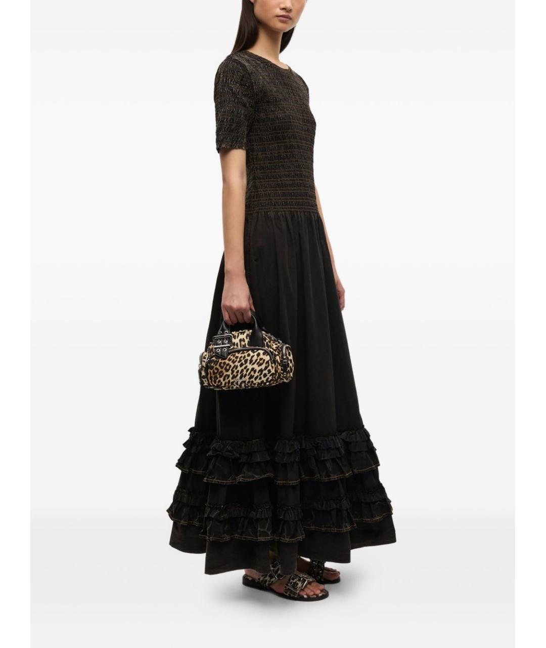 GANNI Мульти кожаная сумка с короткими ручками, фото 3