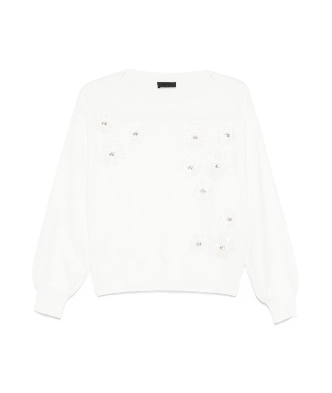 LIU JO Белый вискозный джемпер / свитер, фото 1