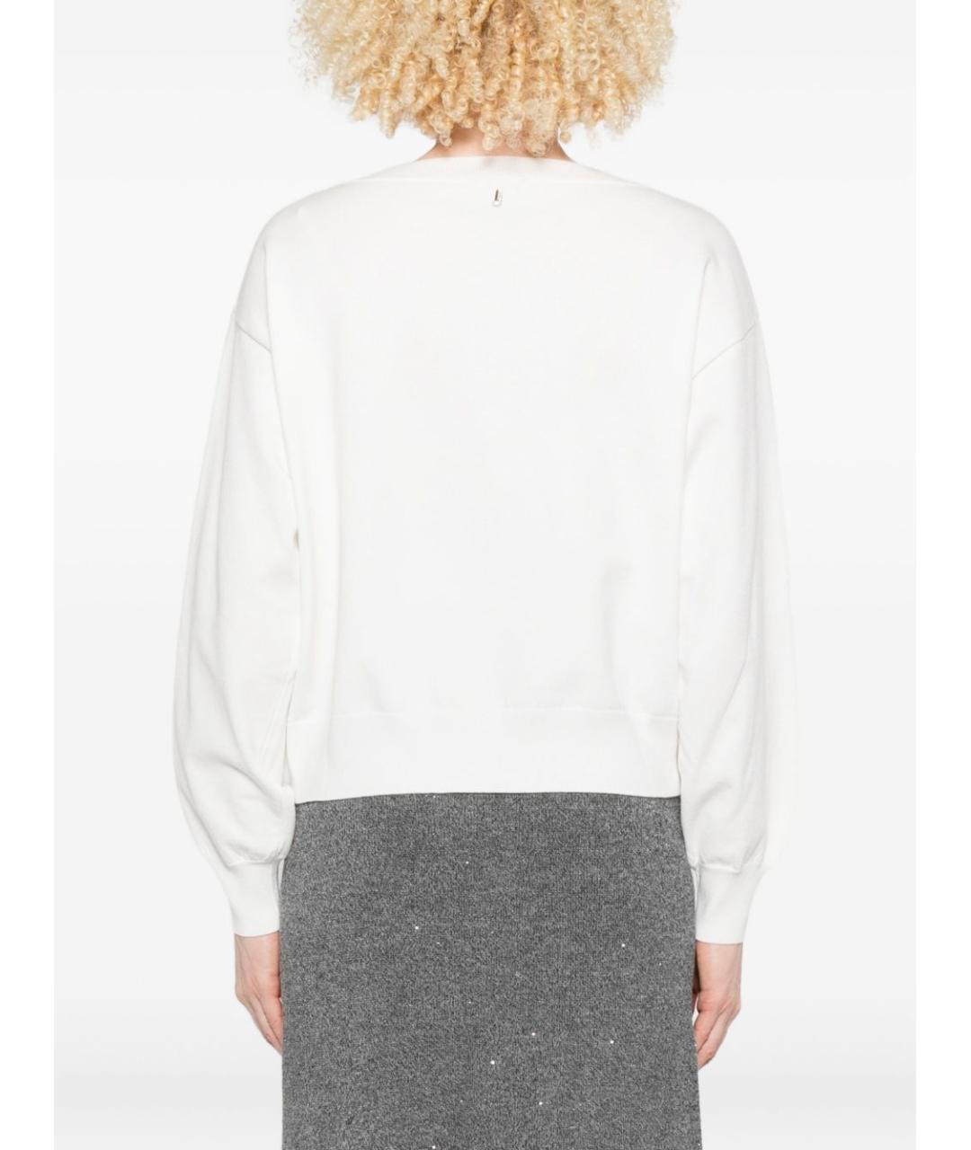 LIU JO Белый вискозный джемпер / свитер, фото 4