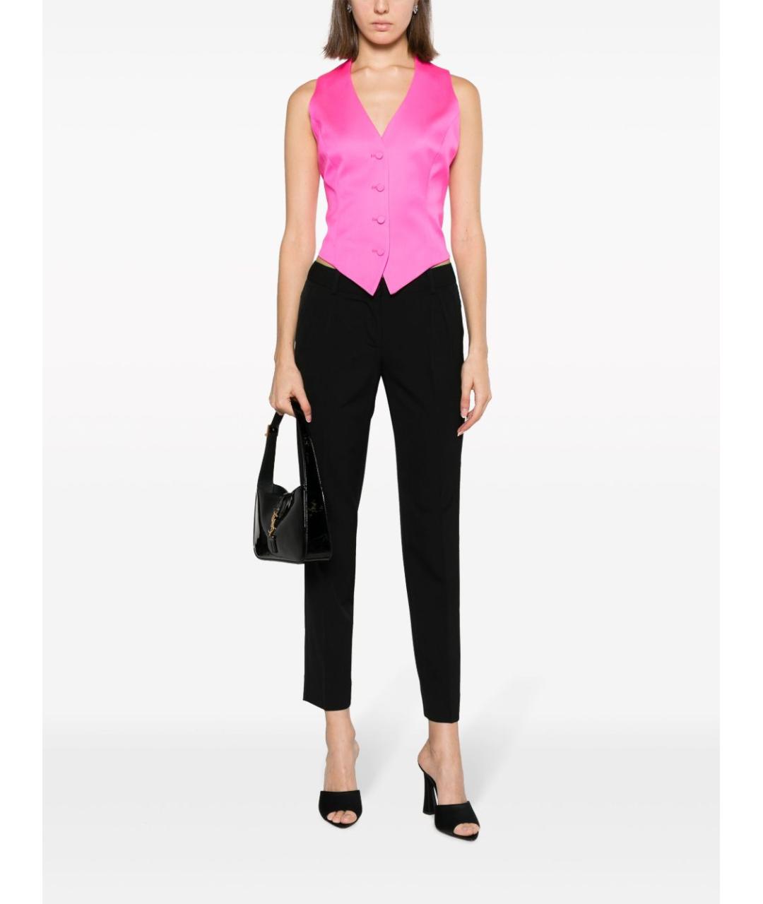 DOLCE&GABBANA Черные шерстяные брюки узкие, фото 4