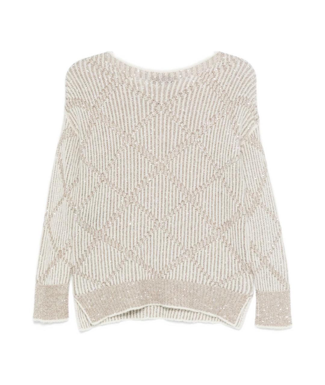 D.EXTERIOR Бежевый полиамидовый джемпер / свитер, фото 2