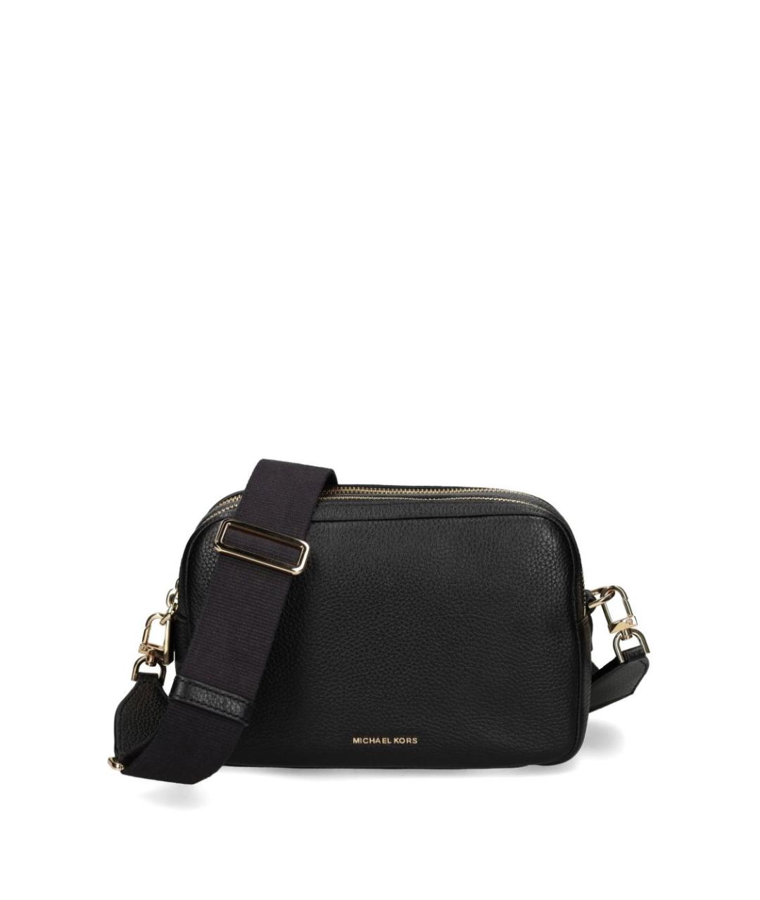 MICHAEL KORS Черная кожаная сумка с короткими ручками, фото 6