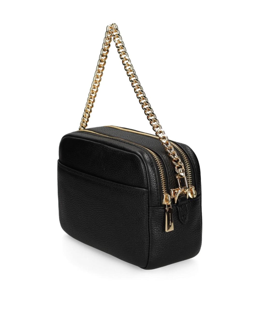 MICHAEL KORS Черная кожаная сумка с короткими ручками, фото 5