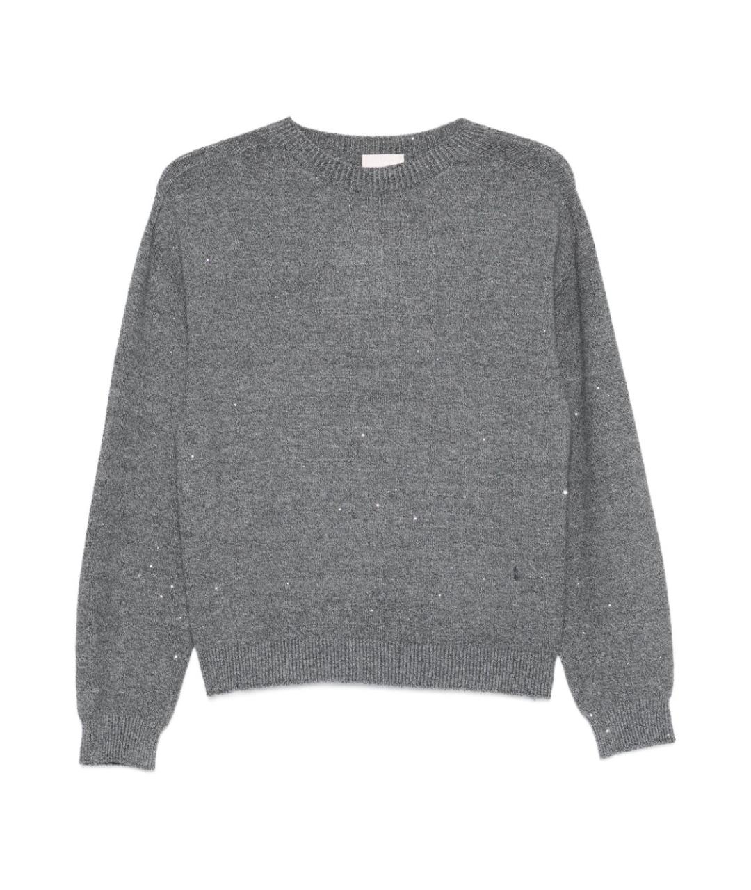 LIU JO Серый вискозный джемпер / свитер, фото 1