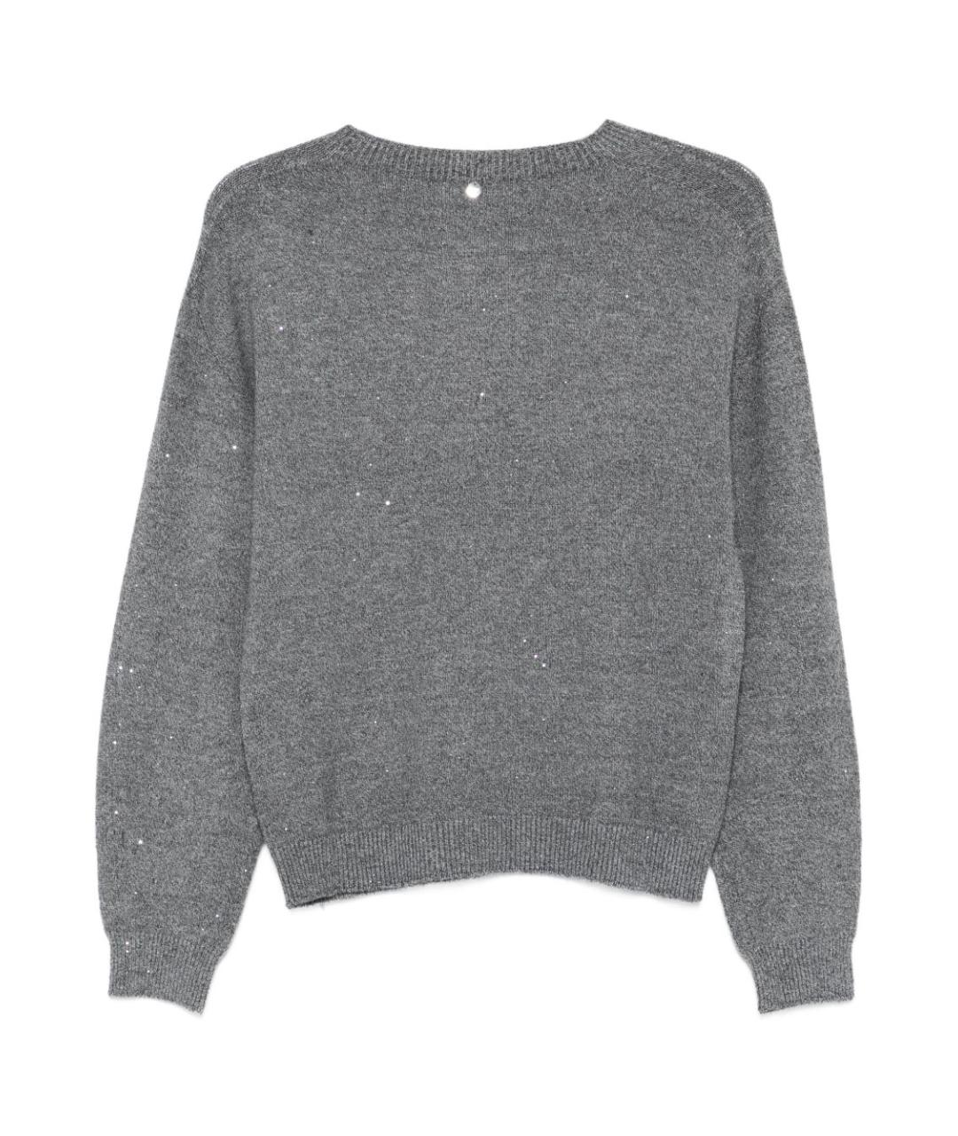 LIU JO Серый вискозный джемпер / свитер, фото 2