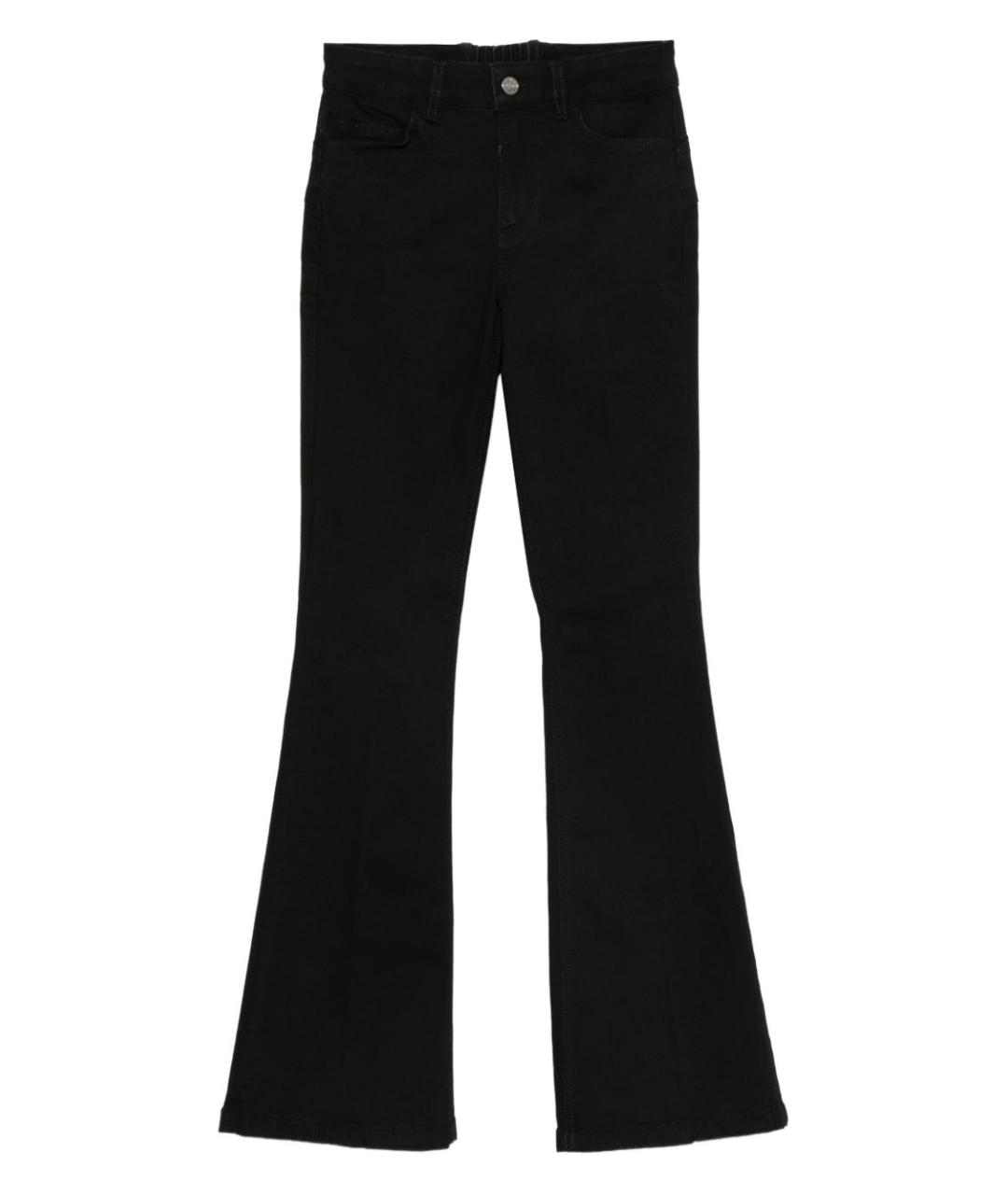 LIU JO Черные хлопковые джинсы клеш, фото 1
