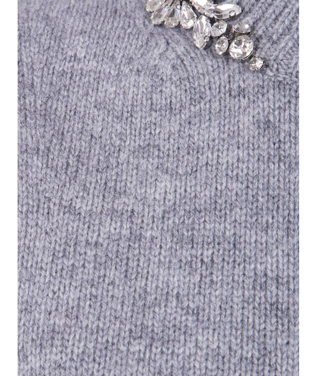 SEMICOUTURE Серая шерстяная жилетка, фото 2