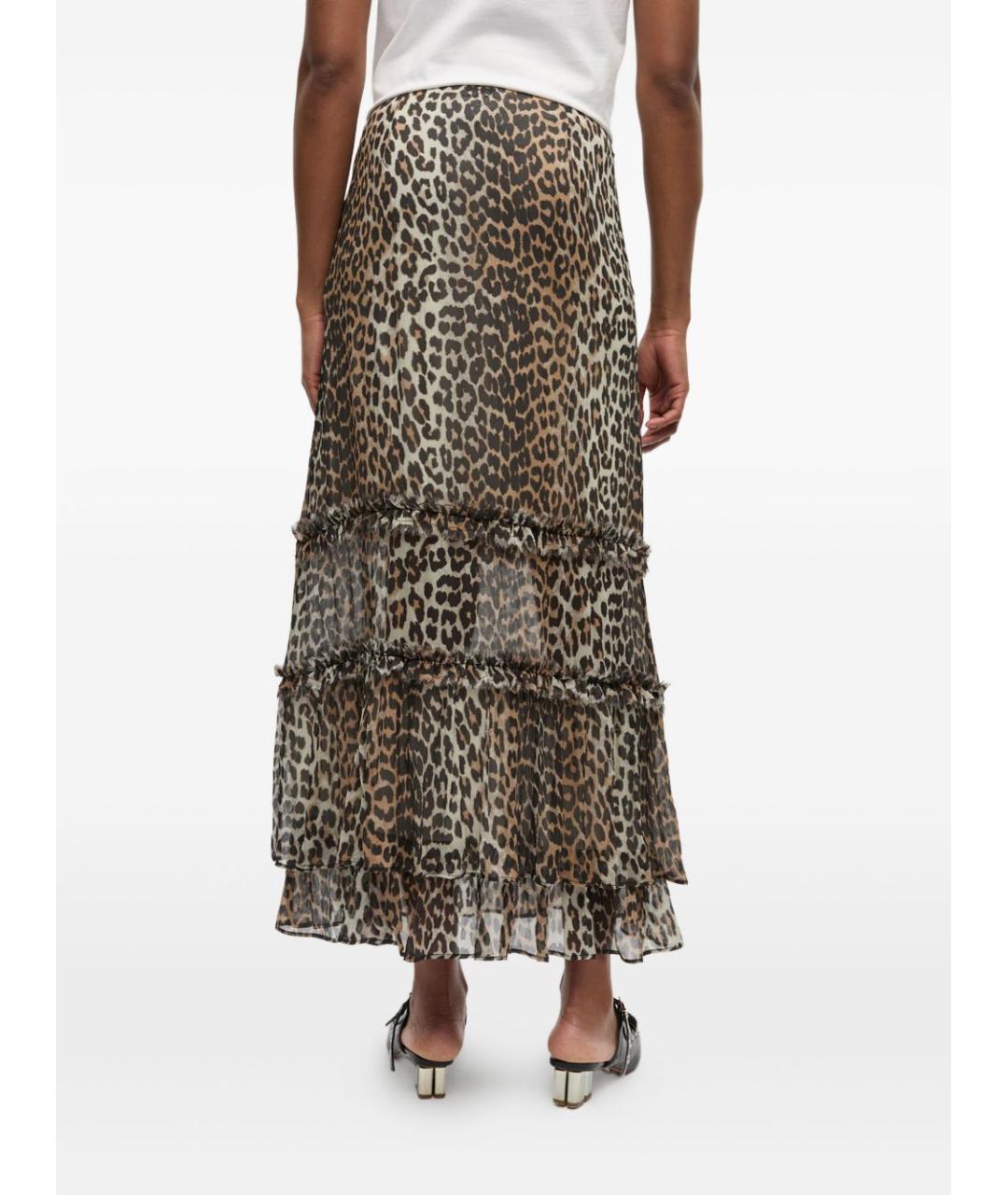 GANNI Мульти вискозная юбка макси, фото 4