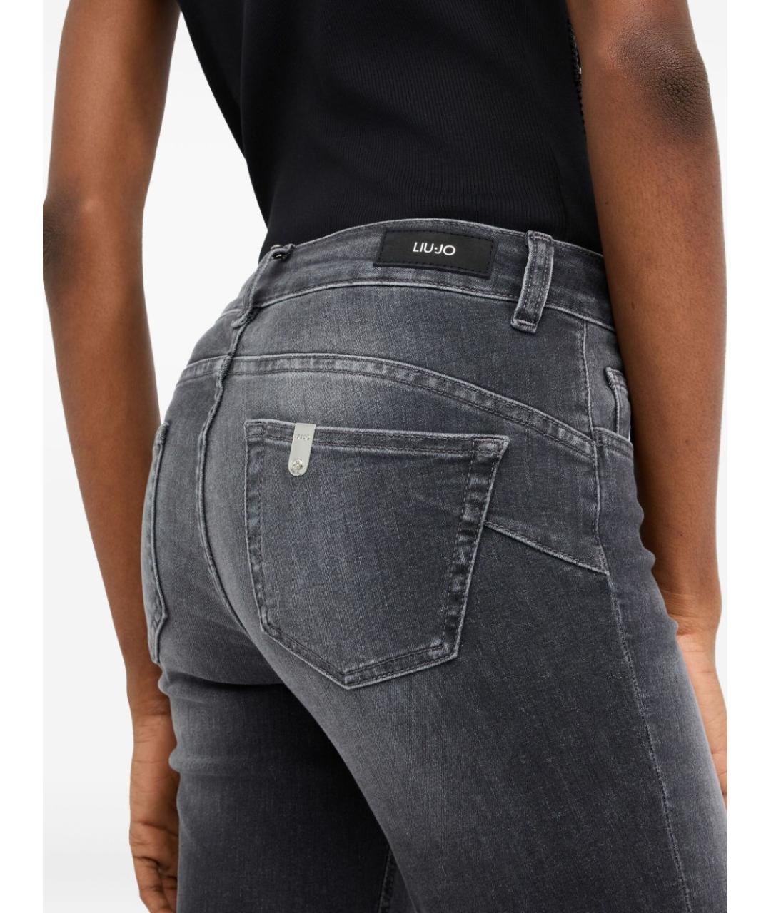 LIU JO Серые хлопковые джинсы слим, фото 3
