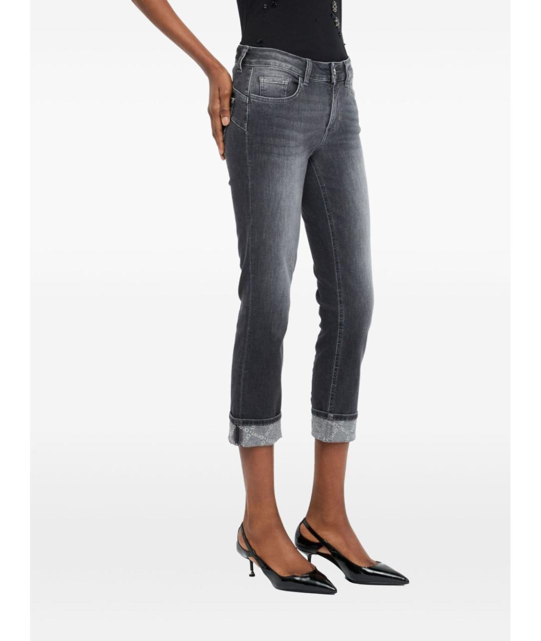 LIU JO Серые хлопковые джинсы слим, фото 4