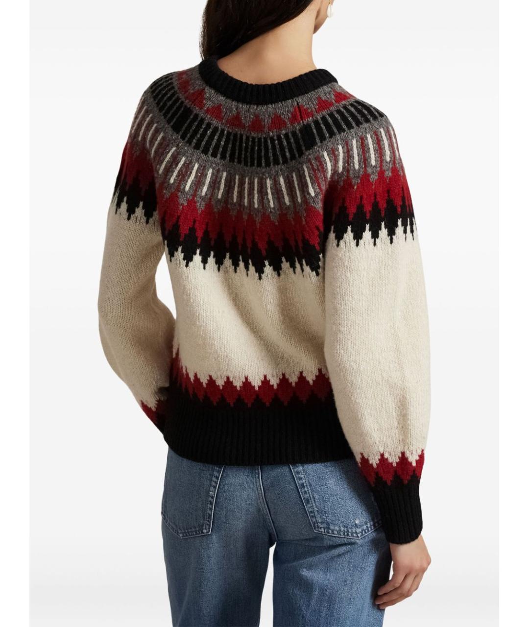 POLO RALPH LAUREN Бежевый шерстяной джемпер / свитер, фото 3