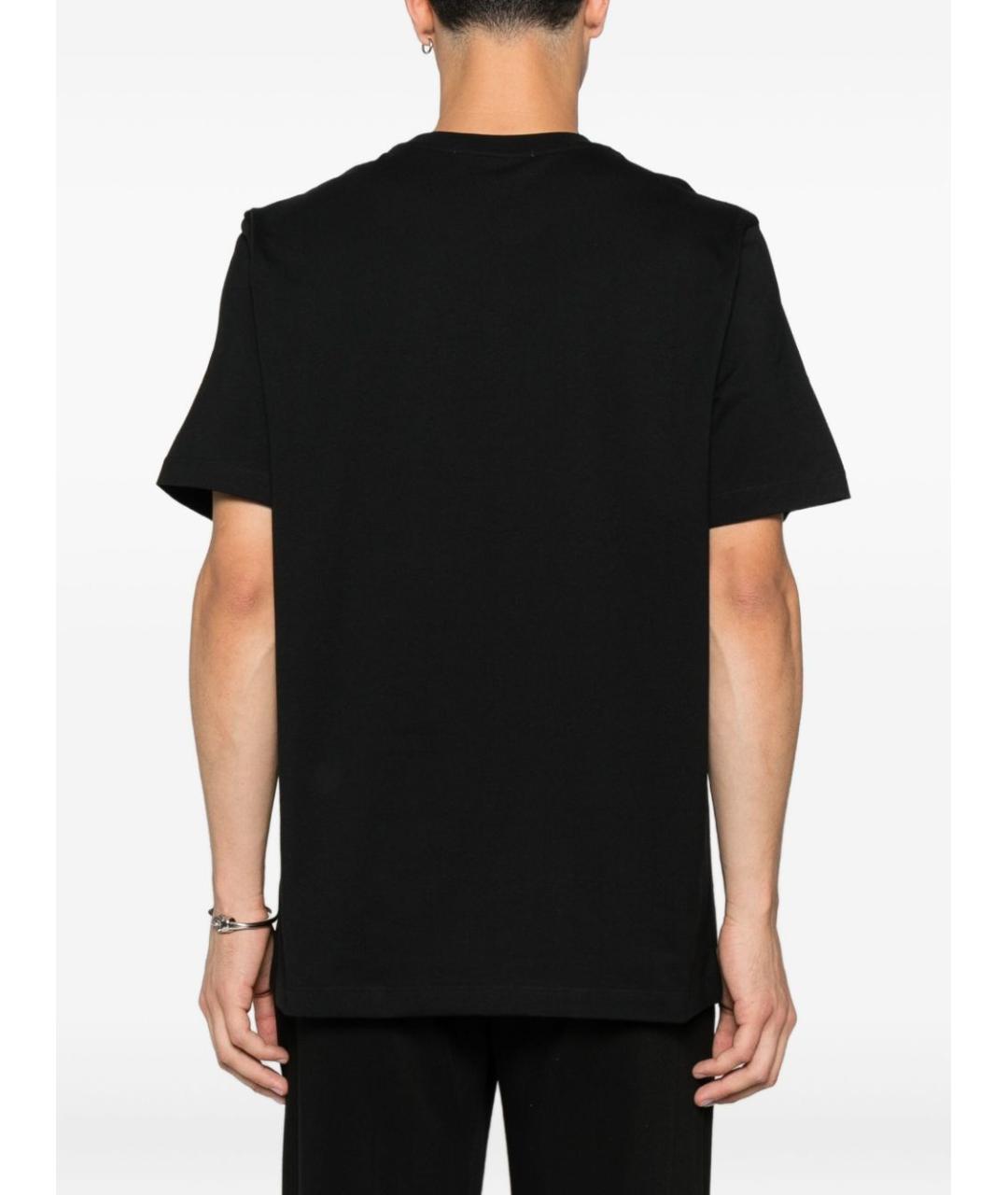 MSGM Черная хлопковая футболка, фото 2
