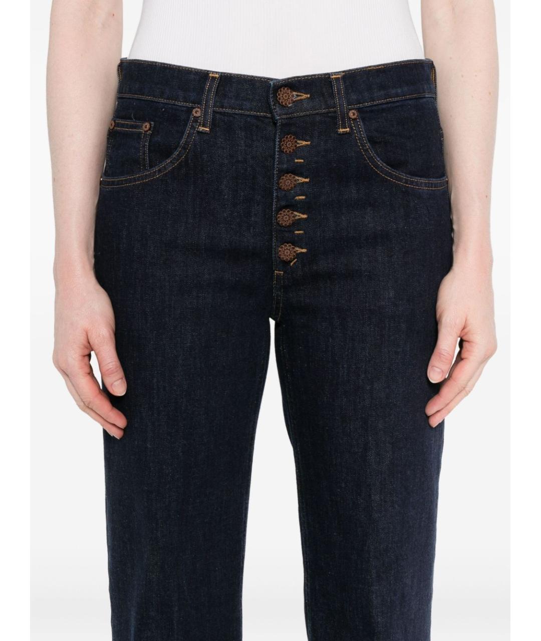 DONDUP Синие хлопковые прямые джинсы, фото 4