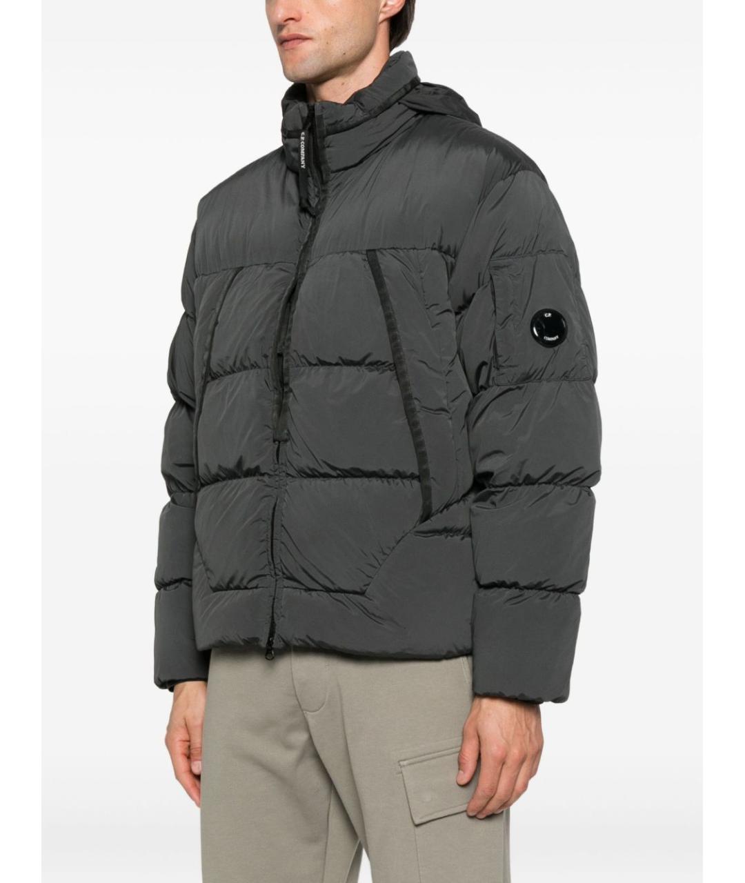 CP COMPANY Серый полиэстеровый пуховик, фото 2