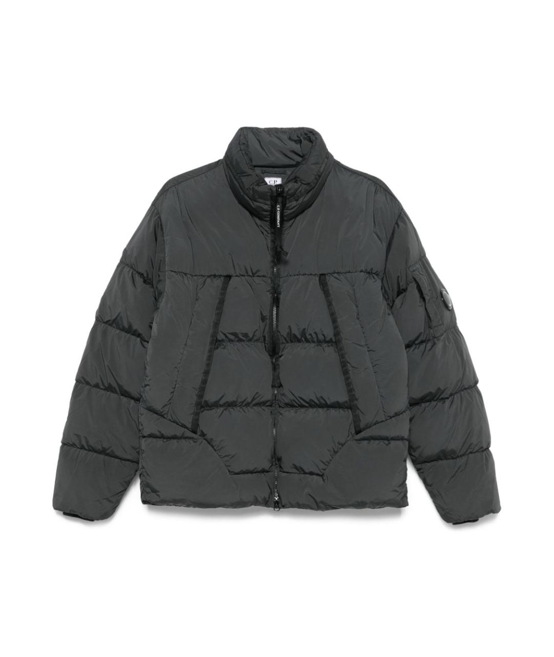 CP COMPANY Серый полиэстеровый пуховик, фото 1