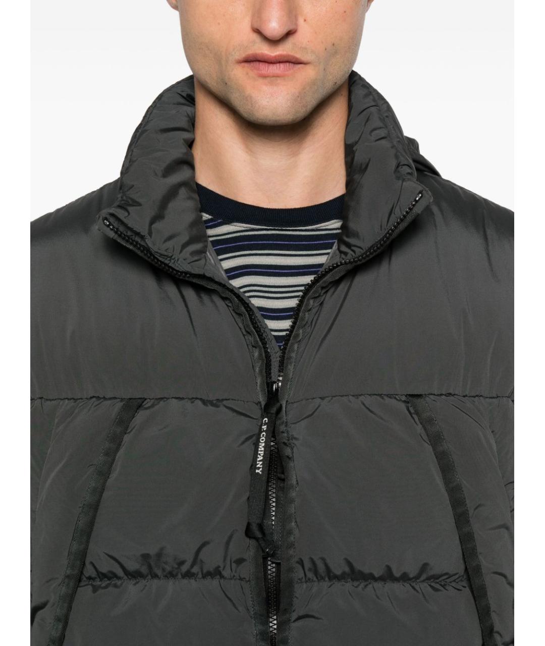 CP COMPANY Серый полиэстеровый пуховик, фото 5