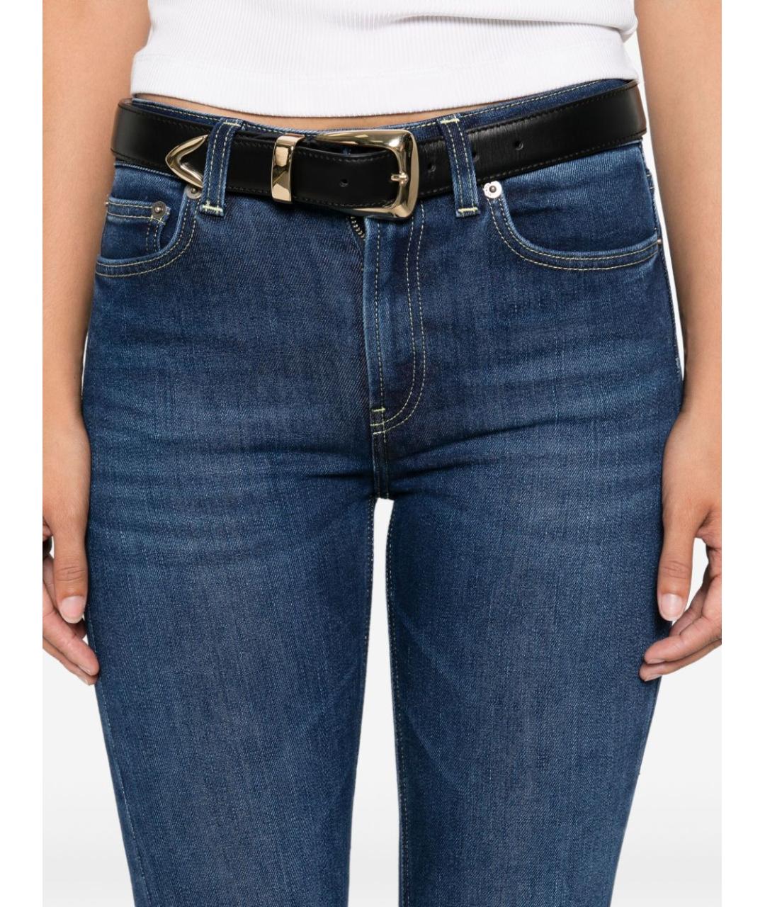 DONDUP Синие хлопковые прямые джинсы, фото 5