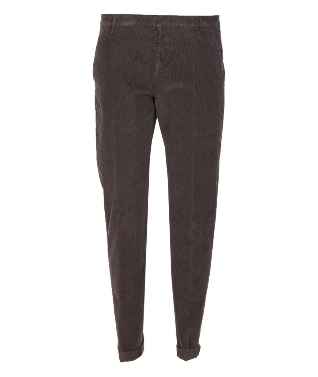DONDUP Коричневые хлопковые повседневные брюки, фото 1