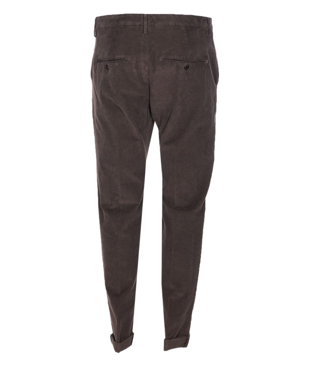 DONDUP Коричневые хлопковые повседневные брюки, фото 3