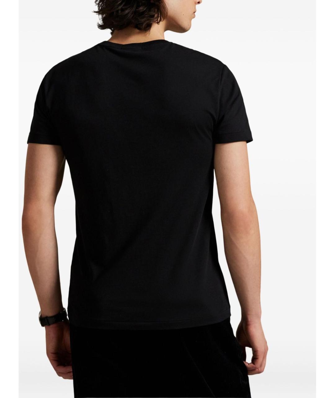 POLO RALPH LAUREN Черная хлопковая футболка, фото 4
