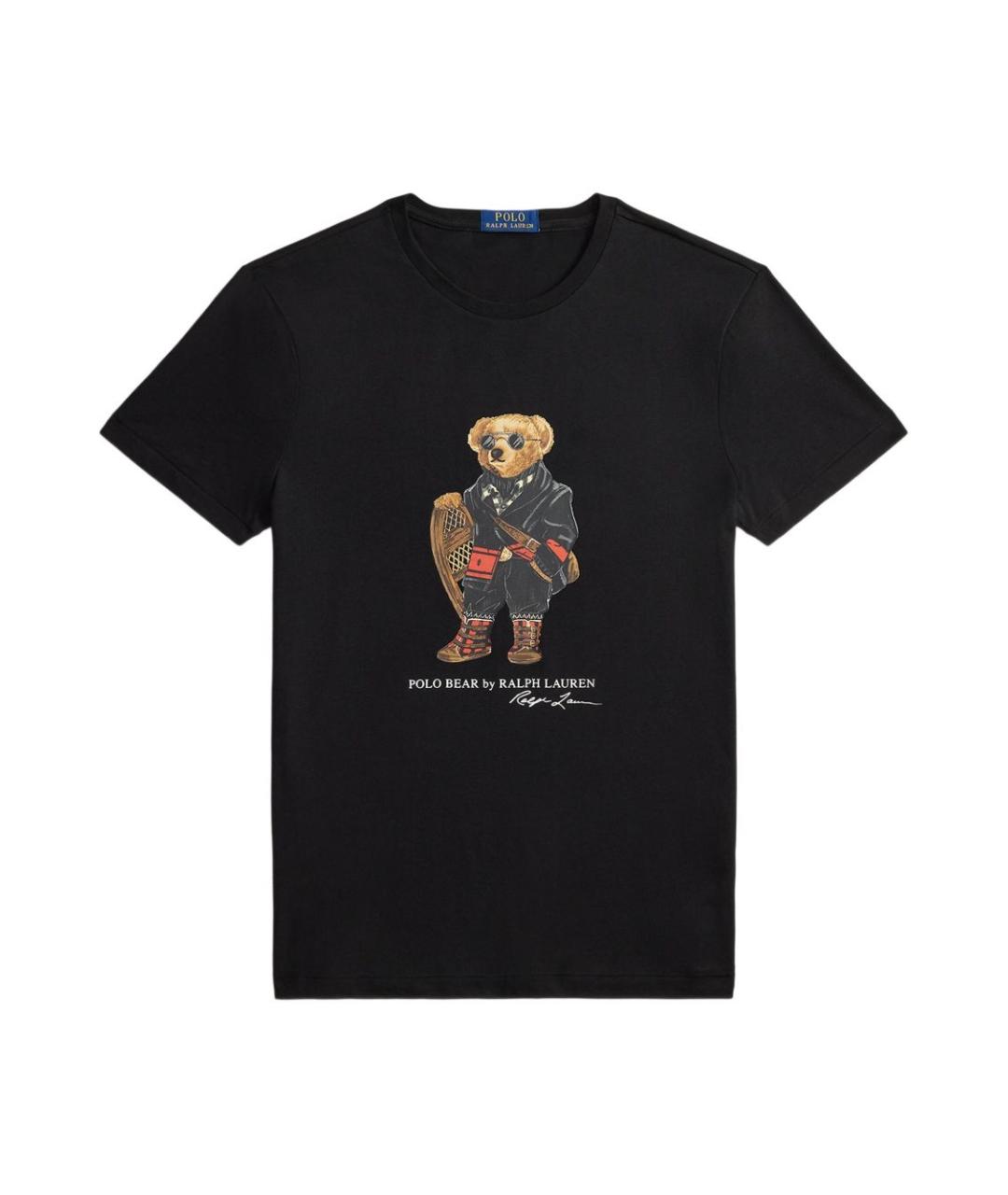 POLO RALPH LAUREN Черная хлопковая футболка, фото 1