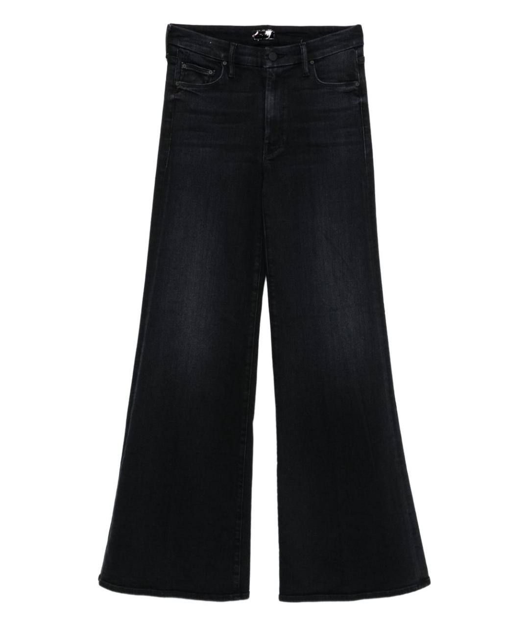 MOTHER Черные хлопковые джинсы клеш, фото 1