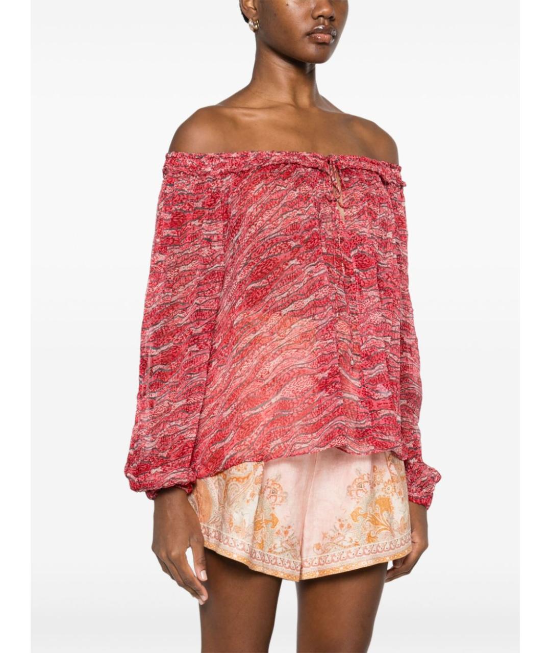 ISABEL MARANT ETOILE Красная вискозная блузы, фото 5