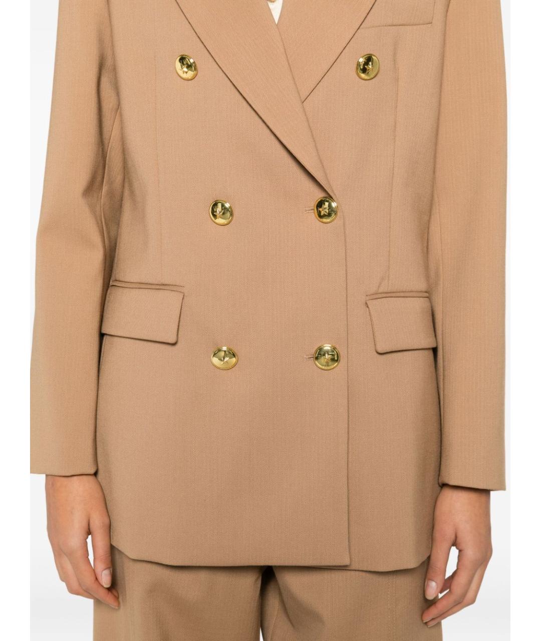 PINKO Бежевый жакет/пиджак, фото 4