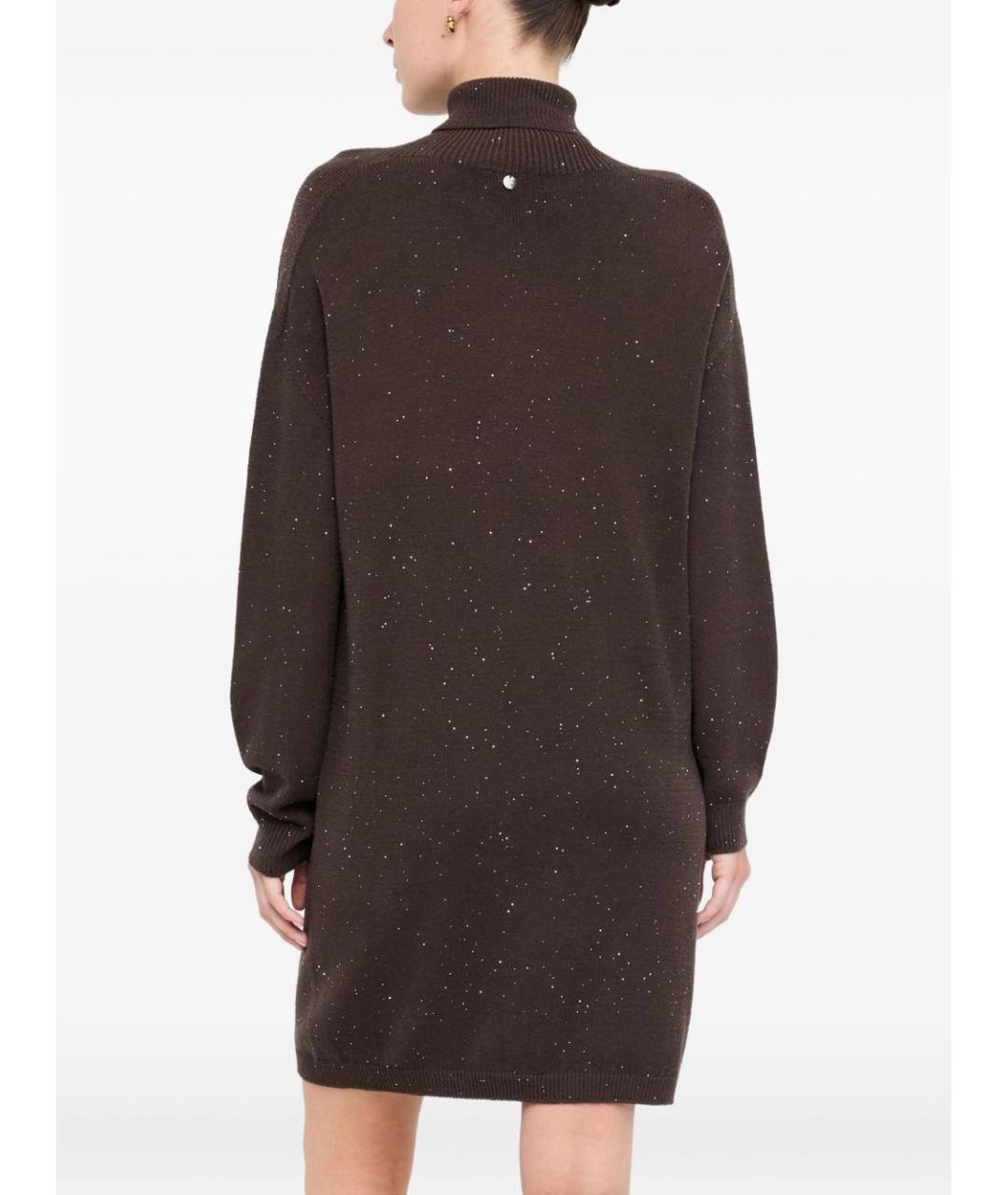 LIU JO Коричневое повседневное платье, фото 3