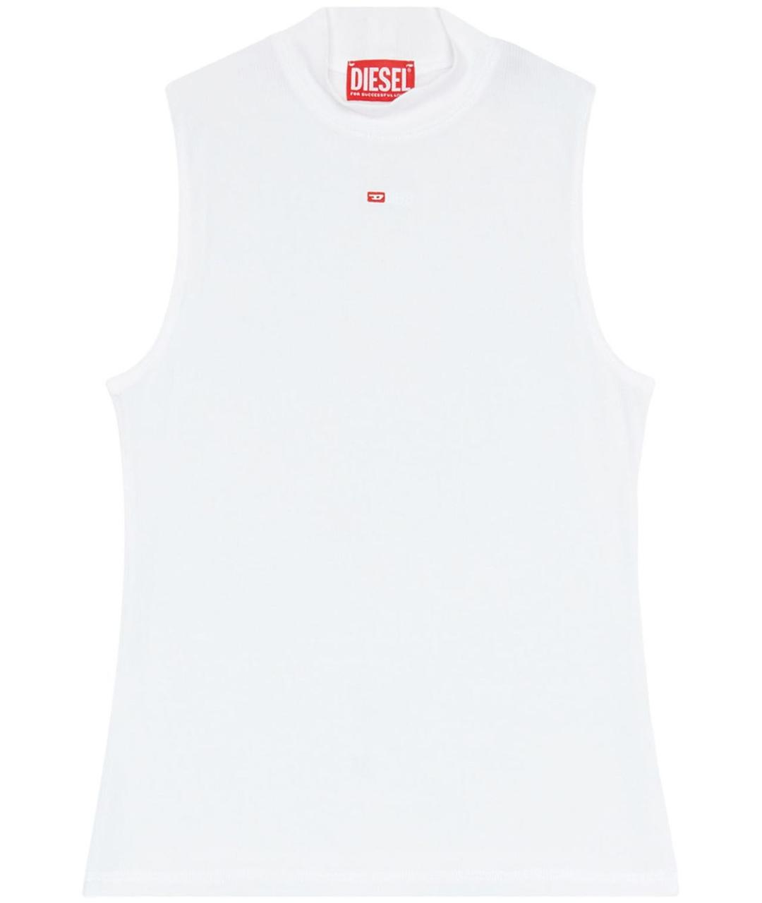 DIESEL Белая вискозная майка, фото 1