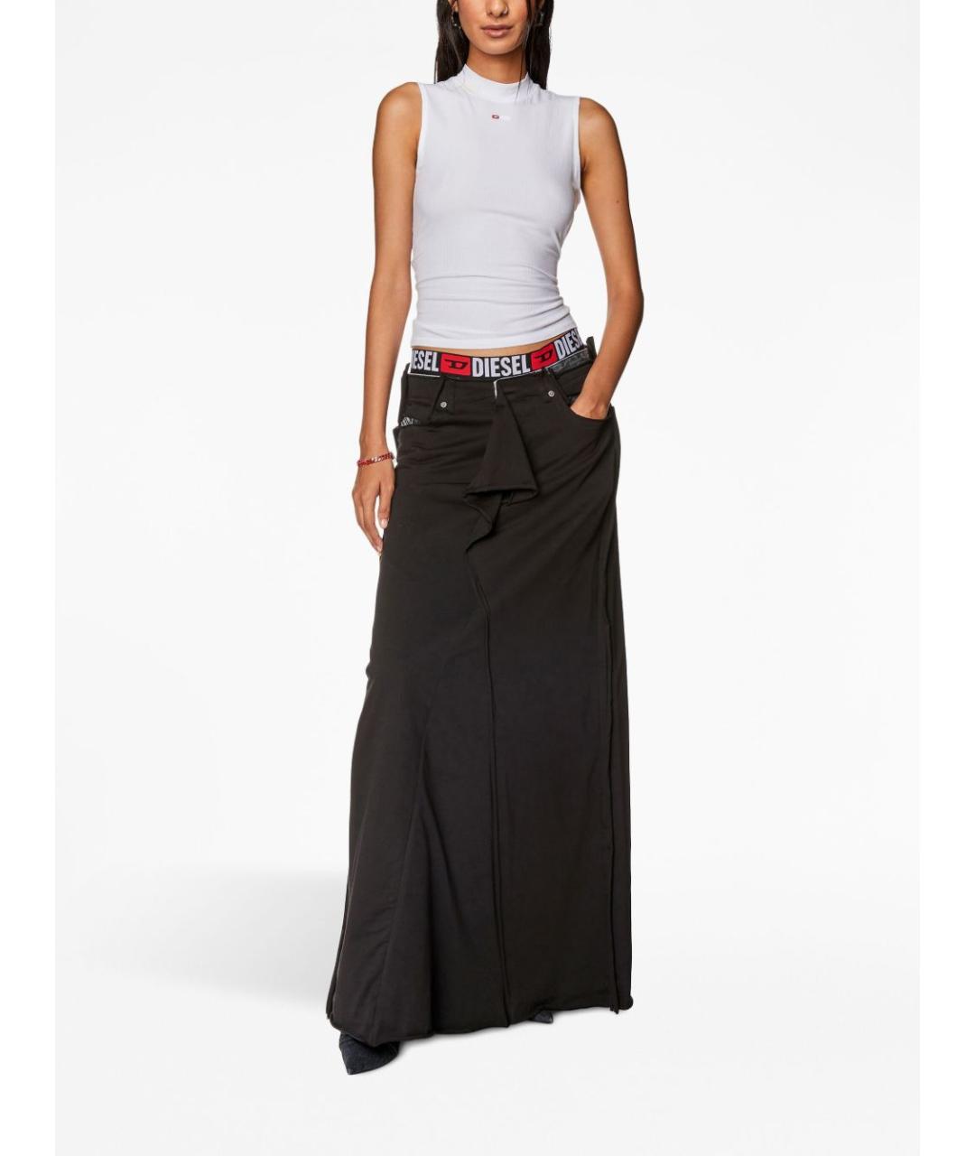 DIESEL Белая вискозная майка, фото 3