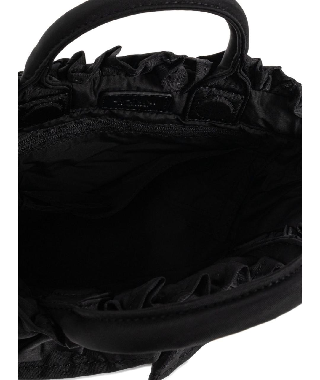 GANNI Черная сумка с короткими ручками, фото 4