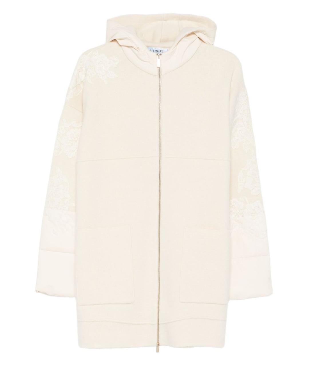 BLUGIRL Бежевое шерстяное пальто, фото 1