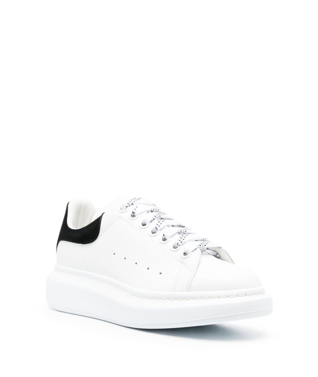 ALEXANDER MCQUEEN Белые кожаные кроссовки, фото 4