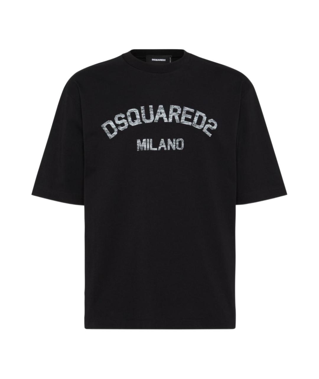 DSQUARED2 Черная хлопковая футболка, фото 1