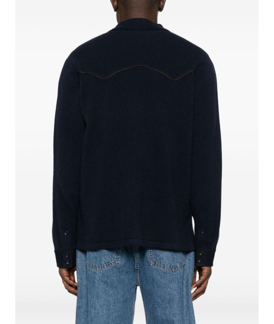 GUEST IN RESIDENCE Синяя кашемировая кэжуал рубашка, фото 5