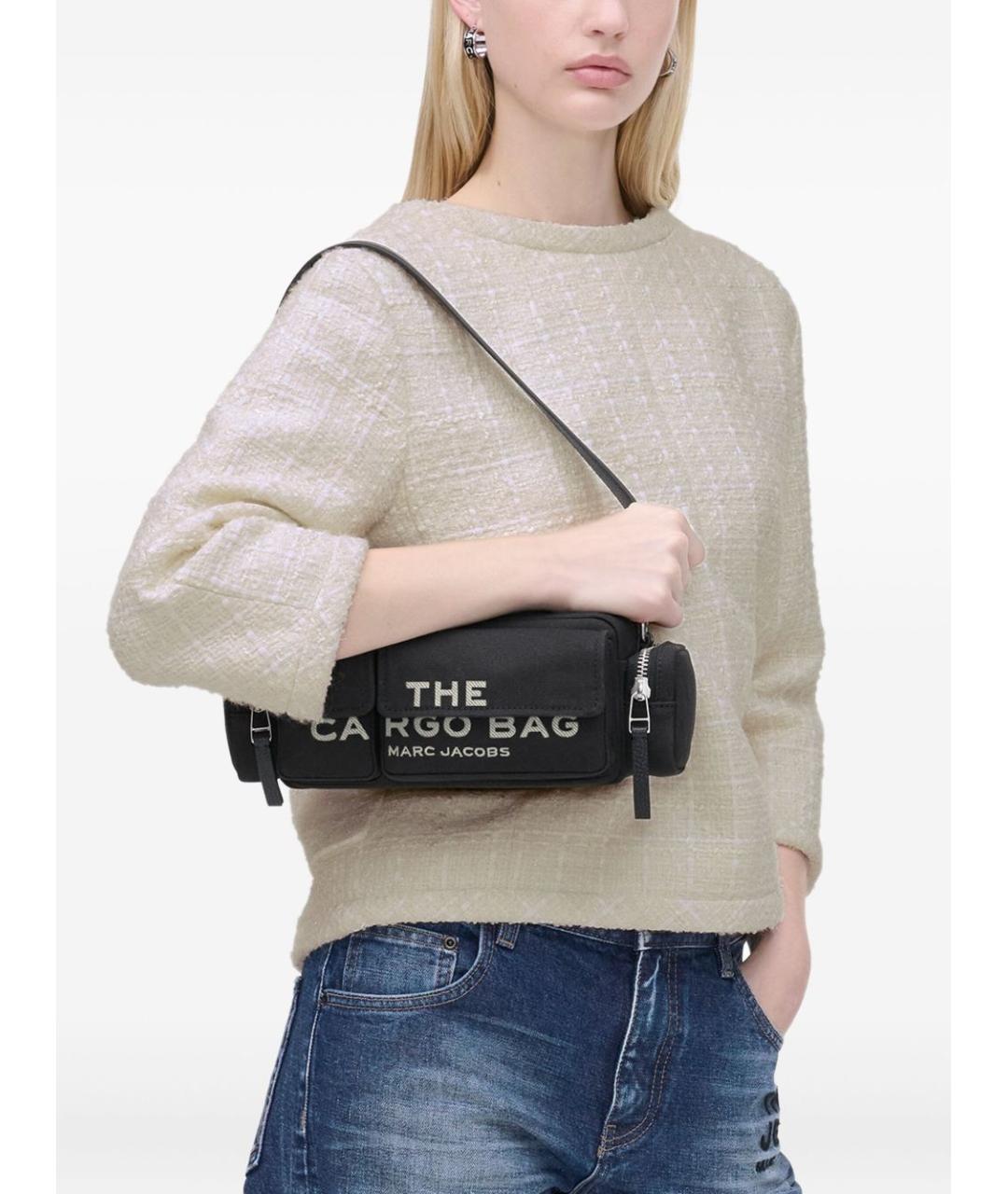 MARC JACOBS Черная хлопковая сумка через плечо, фото 5