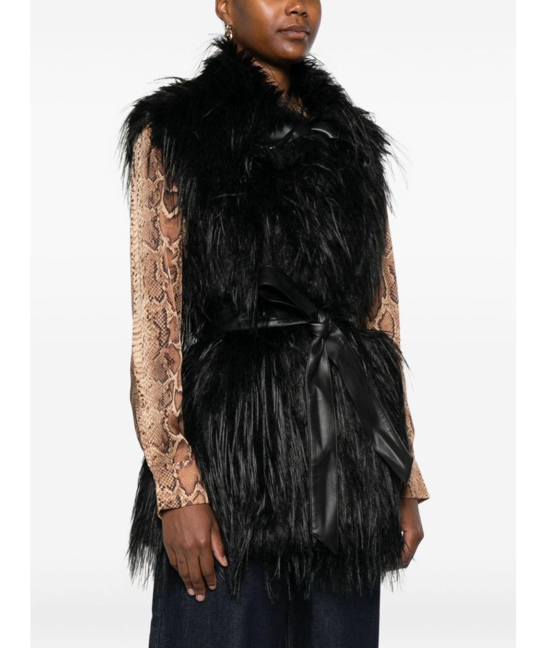 PINKO Черный полиэстеровый жилет, фото 2