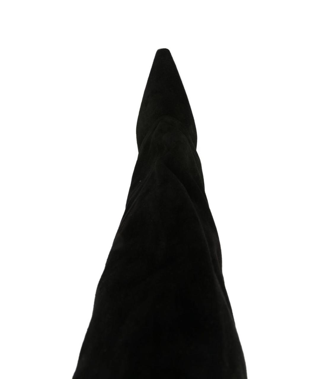 PARIS TEXAS Черные замшевые сапоги, фото 4