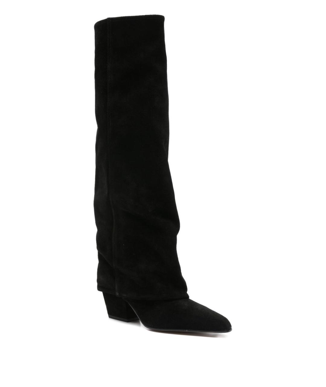 PARIS TEXAS Черные замшевые сапоги, фото 2