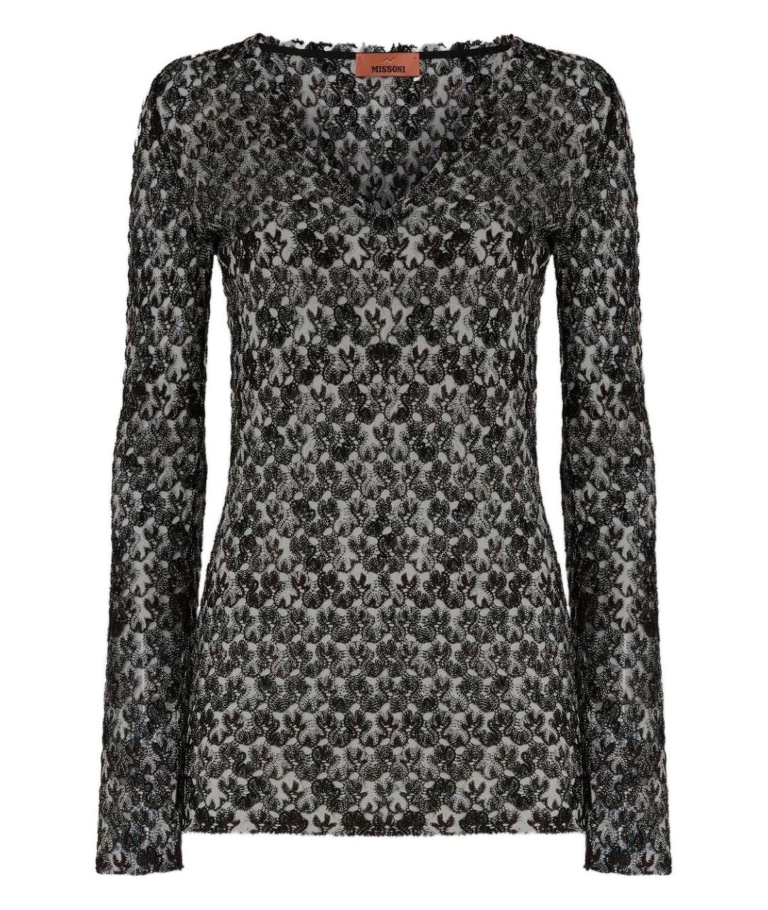 MISSONI Черный вискозный джемпер / свитер, фото 1