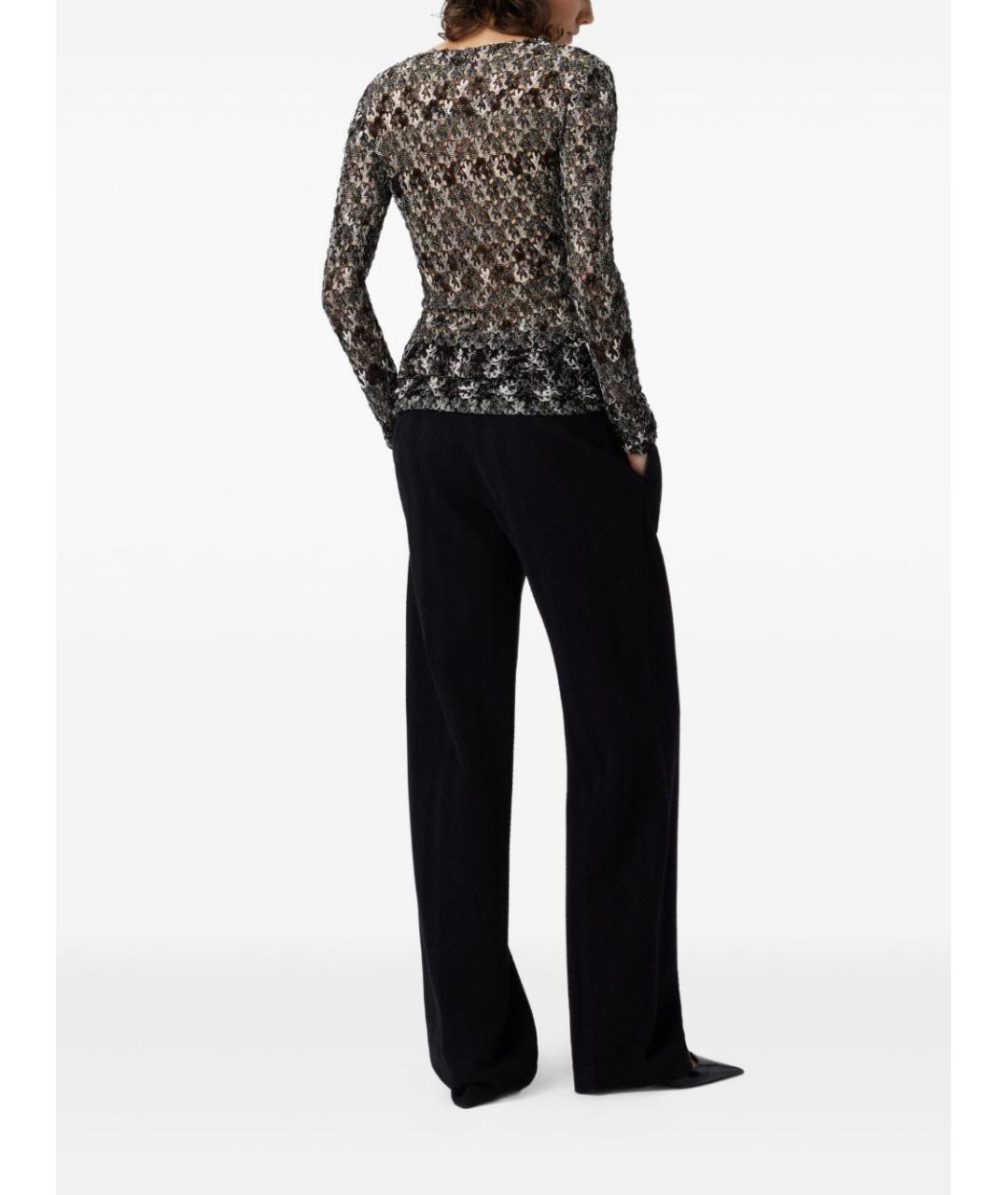 MISSONI Черный вискозный джемпер / свитер, фото 4