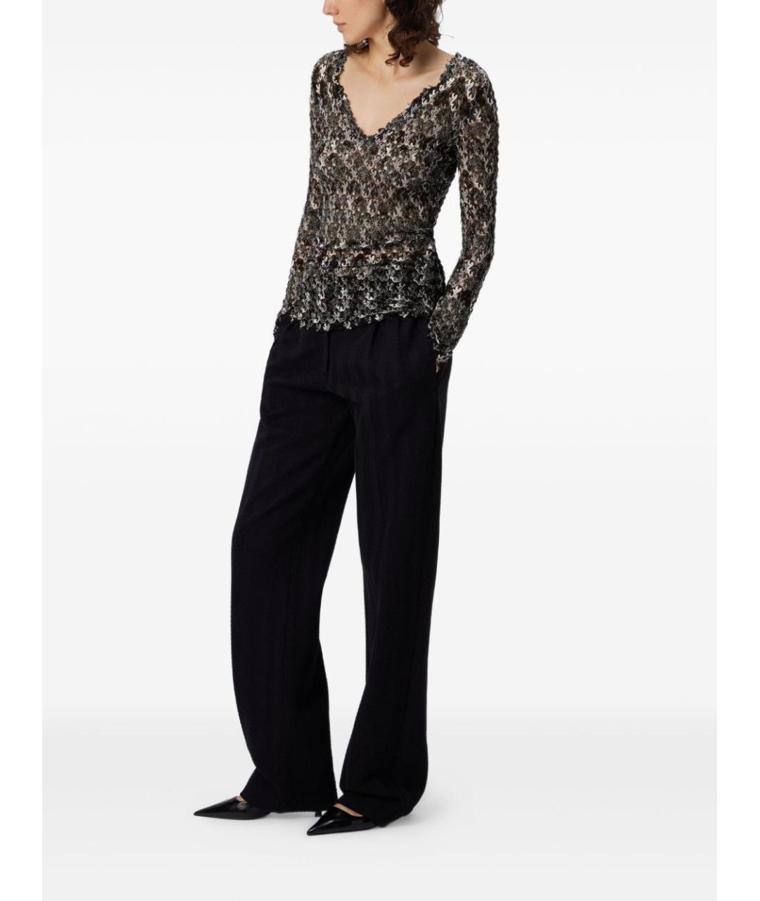 MISSONI Черный вискозный джемпер / свитер, фото 2