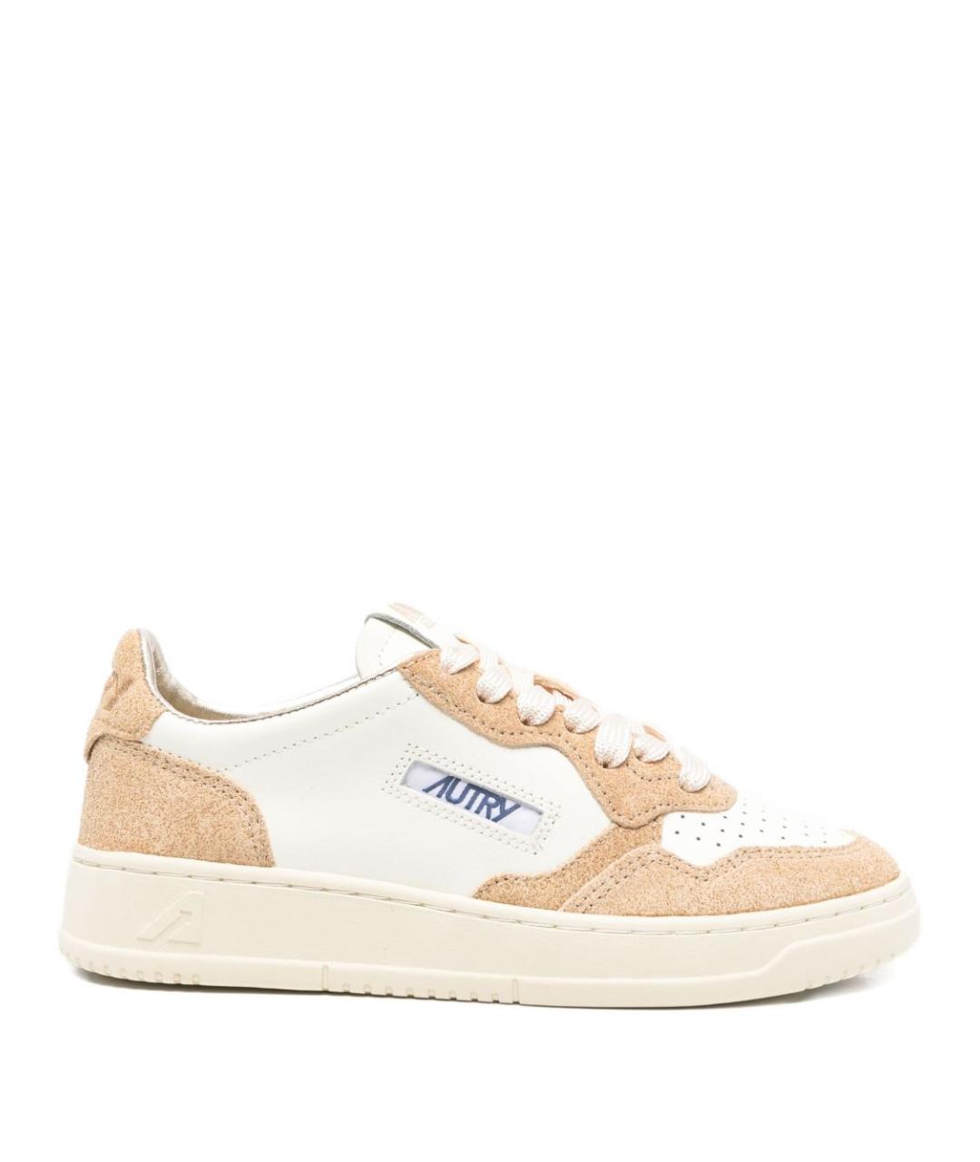 AUTRY Бежевые замшевые кеды, фото 1